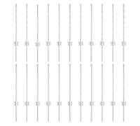 vidaXL Pali per Recinzione 22 PCS U-Channel Argento 100 cm Acciaio