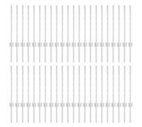 vidaXL Pali per Recinzione, 44 pz U-Channel, Argento, 100 cm. Ideali per progetti di Recinzione all'aperto Come Giardini, terrazze, confini, perimetri, recinti, divisori Esterni, Barriere, schermatur
