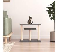 vidaXL Pali Tiragraffi per Gatti con Piattaforme Grigio Scuro 62,5 cm