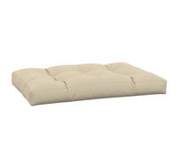 vidaXL Palletkussen 120x80x12 cm stof beige