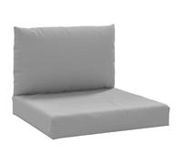 vidaXL Cuscini per Pallet 2 pz Grigi in Tessuto Oxford, Cuscino, Cuscino da Divano, Cuscino per Schienale, Cuscino da Esterno, Cuscino da Seduta