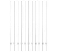 vidaXL Palloni Recinzione 22 PCS U-Channel 150 cm Acciaio zincato