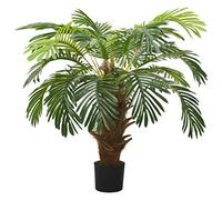 vidaXL Palma Cycas Artificiale con Vaso 90 cm Verde