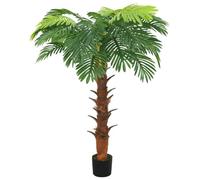 AX PALMA CYCAS Pianta Artificiale Verde 28Foglie 150 160cm Vaso Ufficio + 336308