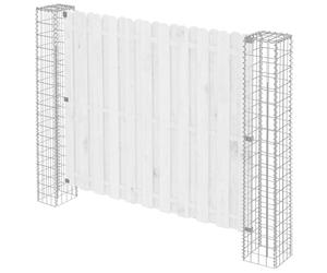 vidaXL Palo della recinzione 2 pcs Argento 20 x 20 x 190 cm Metallo