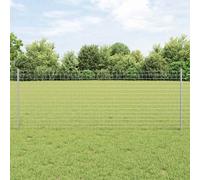 vidaXL Palo della recinzione 22 pcs Argento 120 cm Acciaio