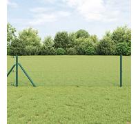 vidaXL Palo della recinzione Verde 10 x 0,4 m (rete da 25 x 25 mm)