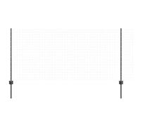 vidaXL Pali di recinzione 10 pcs Canale a U Grigio 100 cm Acciaio