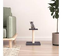 vidaXL Palo Tiragraffi per Gatti con Piattaforma Grigio Scuro 38 cm