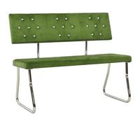 vidaXL Panca 110 cm in Velluto Verde Chiaro