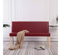 vidaXL Panca 139,5 cm Rosso Vino in Similpelle