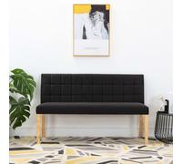 vidaXL Panca 140 cm Nera in Velluto