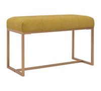 vidaXL Panca 80 cm in Velluto Senape