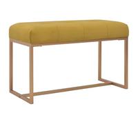vidaXL Panca 80 cm in Velluto Senape