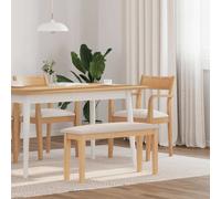 vidaXL Panca 90 cm in Legno Massello di Hevea