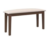 vidaXL Panca 90 cm Marrone in Legno Massello di Hevea