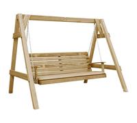vidaXL Panca a Dondolo da Giardino in Pino Impregnato 205x150x157 cm