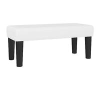 vidaXL Panca Bianca 70x30x30 cm in Similpelle