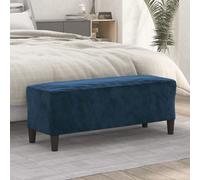 vidaXL Panca Blu 100x35x41 cm in Velluto