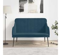 vidaXL Panca Blu 110x76x80 cm in Velluto