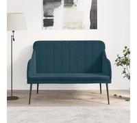 vidaXL Panca Blu 110x76x80 cm in Velluto