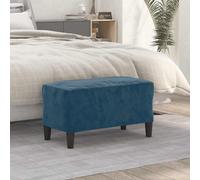 vidaXL Panca Blu 70x35x41 cm in Velluto
