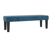 vidaXL | panchina | Blu scuro 100 x 30 x 30 cm Velluto