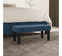 vidaXL Panca Blu Scuro 70x30x30 cm in Velluto