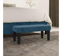 vidaXL Panca Blu Scuro 70x30x30 cm in Velluto