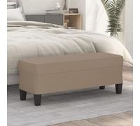 vidaXL Panca Cappuccino 100x35x41 cm in Similpelle