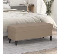 vidaXL Panca Cappuccino 100x35x41 cm in Similpelle