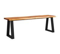 vidaXL Panca con Bordi Vivi 140 cm in Legno Massello di Acacia