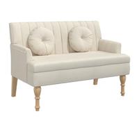 vidaXL Panca con Cuscini 113x64,5x75,5 cm in Lino Panchina per Interni