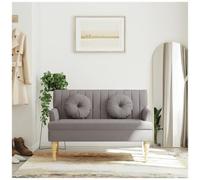 VIDAXL - Panca Con Cuscini Tortora 113x64,5x75,5 Cm In Tessuto