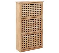 VIDAXL - Panca con Scarpiera 55x20x104 cm in Legno Massello di Noce