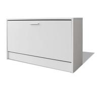 Vidaxl - Panca con Scarpiera Bianca 80x24x45 cm