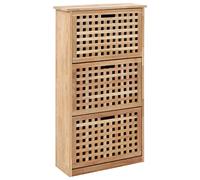 vidaXL Panca con Scarpiera Cassa Solida Robusta Resistente Durevole Pratica Ampia Comoda Utile Baule Conveniente 55x20x104 cm Legno Massello di Noce