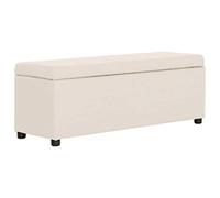 VIDAXL - Panca Con Vano Portaoggetti 116 Cm Crema In Poliestere - SPEDIZIONE GRATUITA