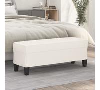 vidaXL Panca Crema 100x35x41 cm in Similpelle