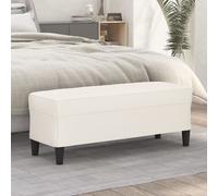 vidaXL Panca Crema 100x35x41 cm in Similpelle