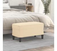 vidaXL Panca crema 70x35x41 cm in Tessuto
