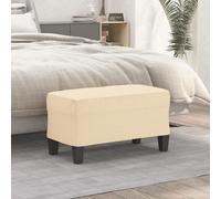 vidaXL Panca crema 70x35x41 cm in Tessuto