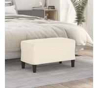 vidaXL Panca crema 70x35x41 cm in Velluto