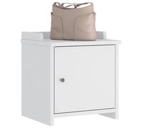 vidaXL Panca da Corridoio SANDNES Bianca 45x40x50 cm in Legno di Pino