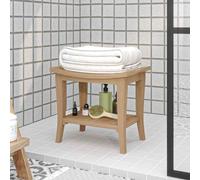 VidaXL Panca da Doccia 50x35x45 cm in Legno Massello di Teak