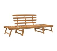 vidaXL Panca da Giardino 2-in-1 190 cm in Legno Massello di Acacia
