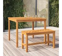 vidaXL Panca da Giardino 80 cm in Legno Massello di Acacia