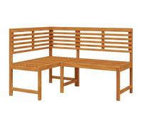 vidaXL Panca da Giardino ad Angolo 140 cm Legno Massello Acacia