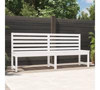 vidaXL Panca da Giardino Bianca 201,5 cm in Legno Massello di Pino