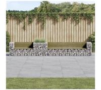 VIDAXL - Panca Da Giardino Con Cesto Gabbione Legno Impregnato Di Pino
